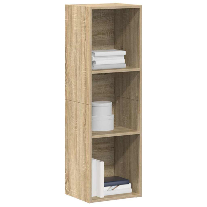 bogreol/tv-bord 36x30x114 cm konstrueret træ Sonoma-eg