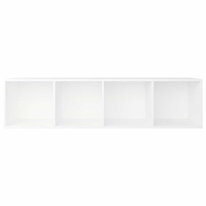 bogreol/tv-bord 36x30x143 cm konstrueret træ hvid