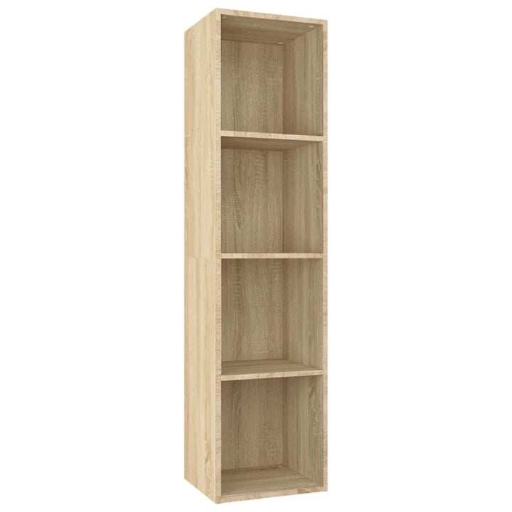 bogreol/tv-bord 36x30x143 cm konstrueret træ Sonoma-eg