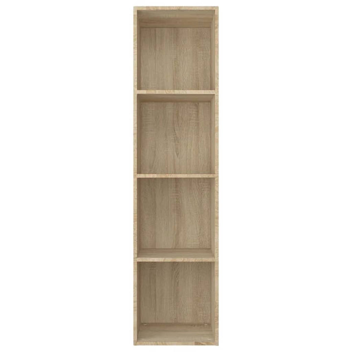 bogreol/tv-bord 36x30x143 cm konstrueret træ Sonoma-eg