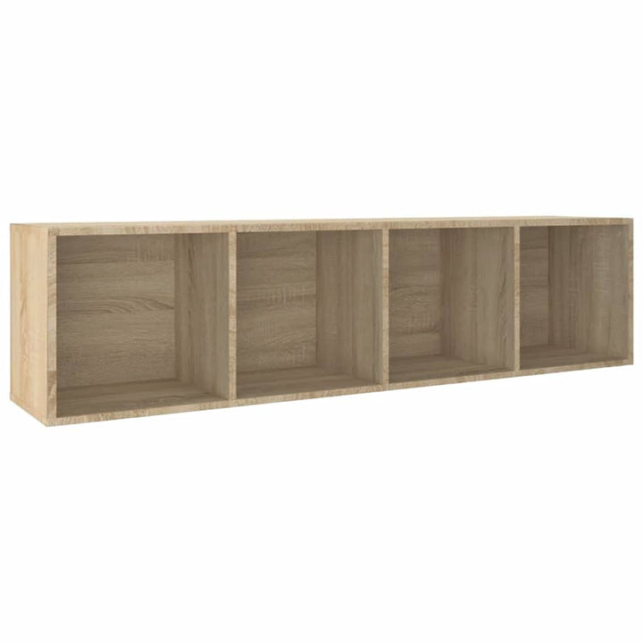 bogreol/tv-bord 36x30x143 cm konstrueret træ Sonoma-eg