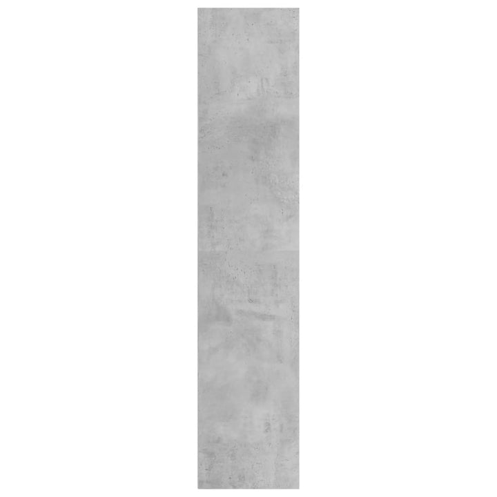 bogreol/tv-bord 36x30x143 cm konstrueret træ betongrå