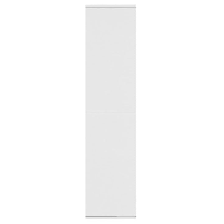 bogreol/skænk 66x30x130 cm konstrueret træ hvid