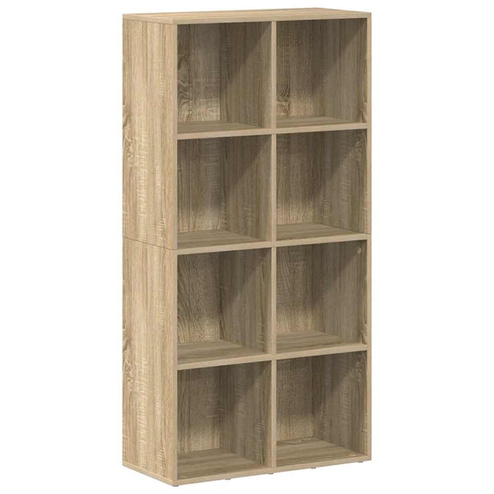 bogreol/skænk 66x30x130 cm konstrueret træ sonoma-eg