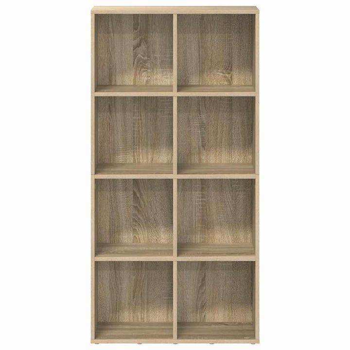 bogreol/skænk 66x30x130 cm konstrueret træ sonoma-eg