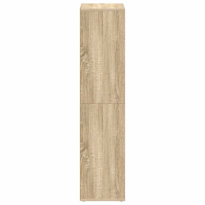bogreol/skænk 66x30x130 cm konstrueret træ sonoma-eg