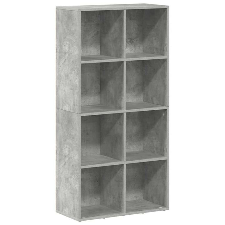 bogreol/skænk 66x30x130 cm konstrueret træ Betongrå