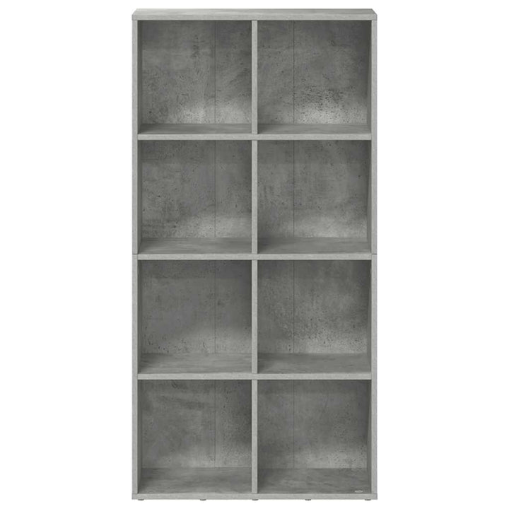 bogreol/skænk 66x30x130 cm konstrueret træ Betongrå