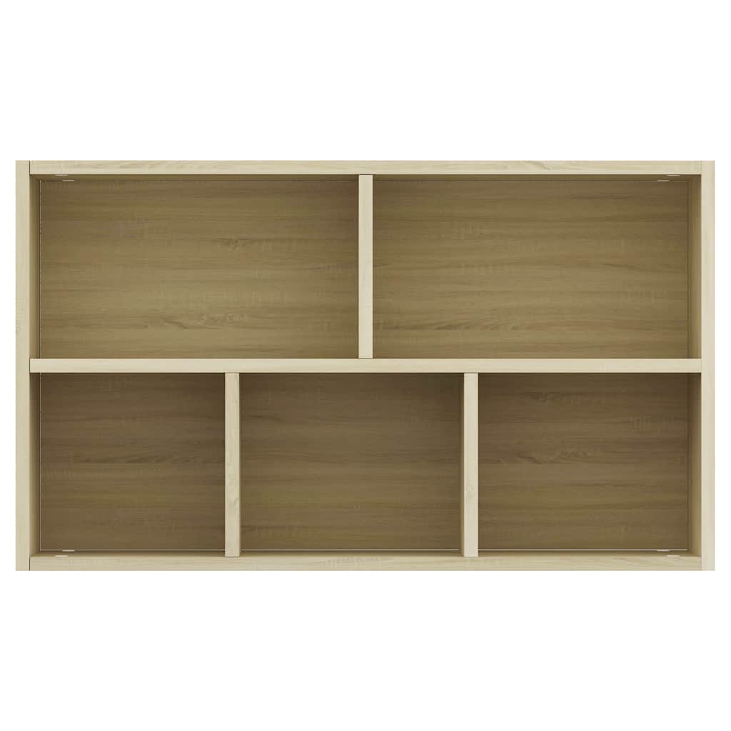 bogreol/skænk 50x25x80 cm konstrueret træ sonoma-eg