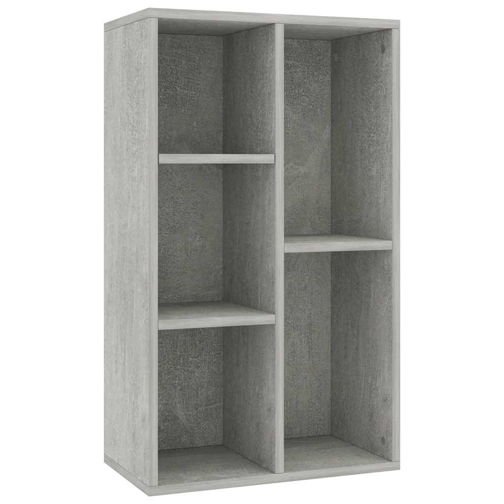 bogreol/skænk 50x25x80 cm konstrueret træ Betongrå