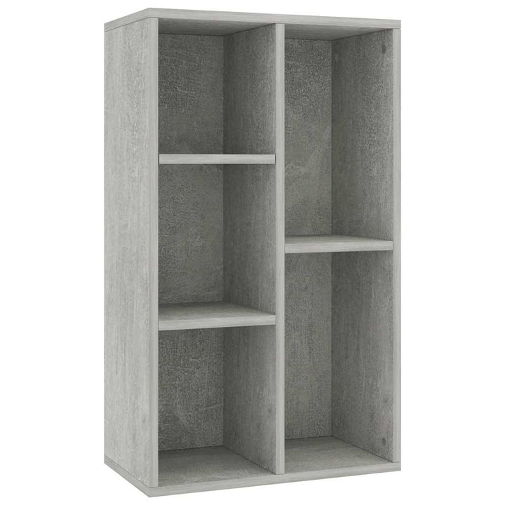 bogreol/skænk 50x25x80 cm konstrueret træ Betongrå