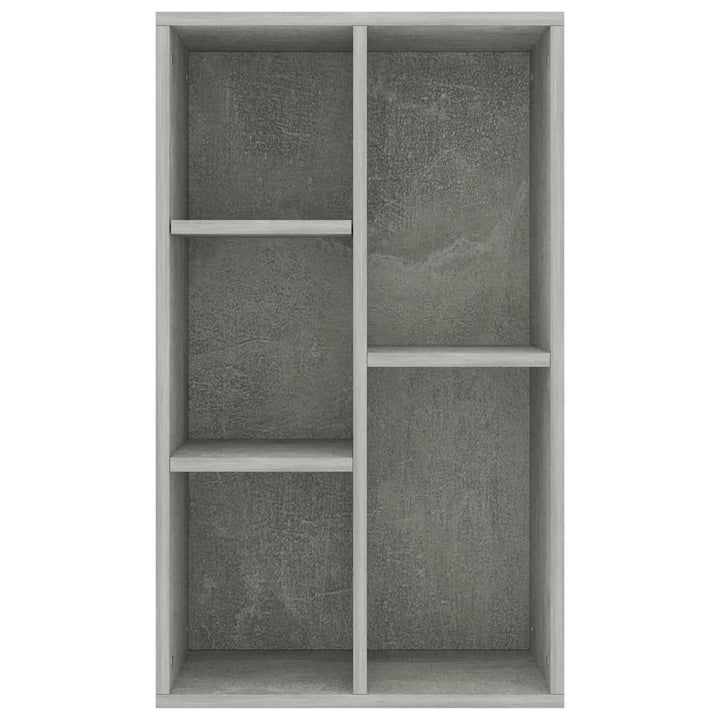 bogreol/skænk 50x25x80 cm konstrueret træ Betongrå