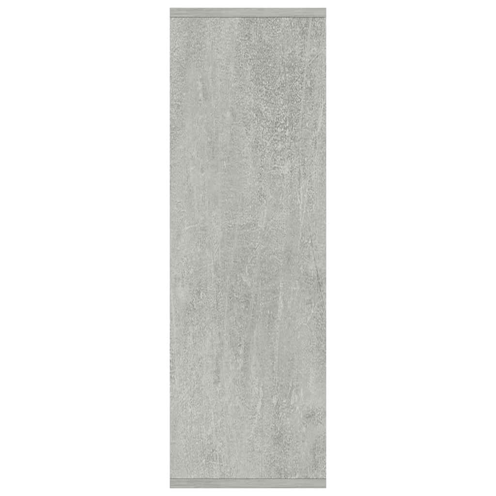 bogreol/skænk 50x25x80 cm konstrueret træ Betongrå