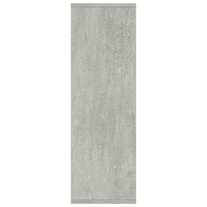bogreol/skænk 50x25x80 cm konstrueret træ Betongrå