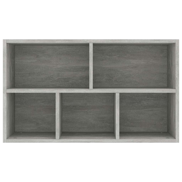 bogreol/skænk 50x25x80 cm konstrueret træ Betongrå