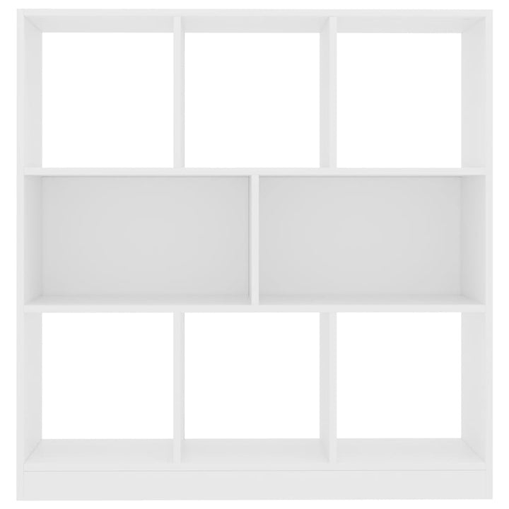 bogreol 97,5x29,5x100 cm konstrueret træ hvid