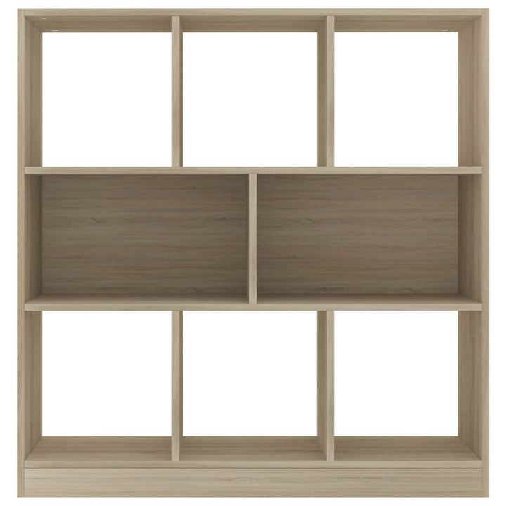 bogreol 97,5x29,5x100 cm konstrueret træ sonoma-eg