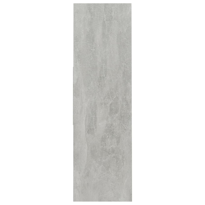 bogreol 97,5x29,5x100 cm konstrueret træ betongrå