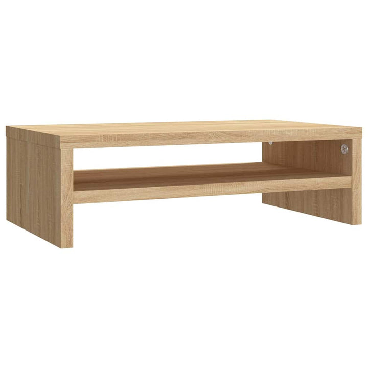 skærmstander 42x24x13 cm konstrueret træ sonoma-eg