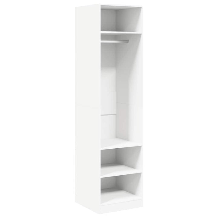 klædeskab 50x50x200 cm konstrueret træ hvid
