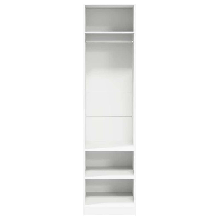 klædeskab 50x50x200 cm konstrueret træ hvid