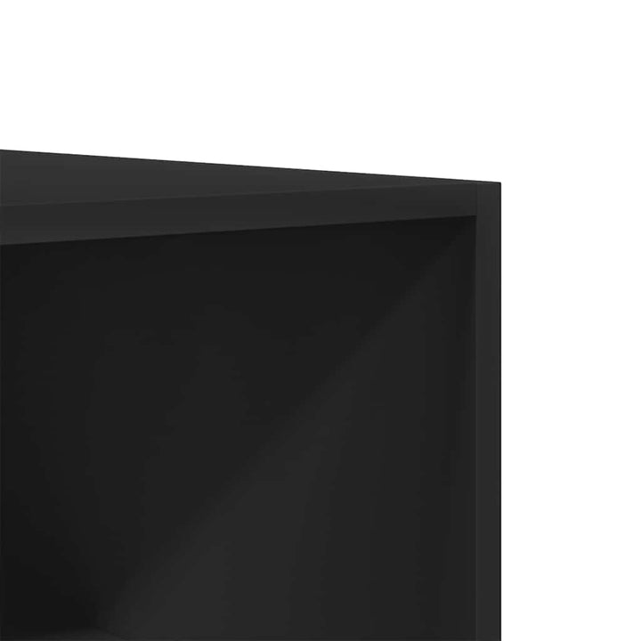 klædeskab 50x50x200 cm konstrueret træ sort