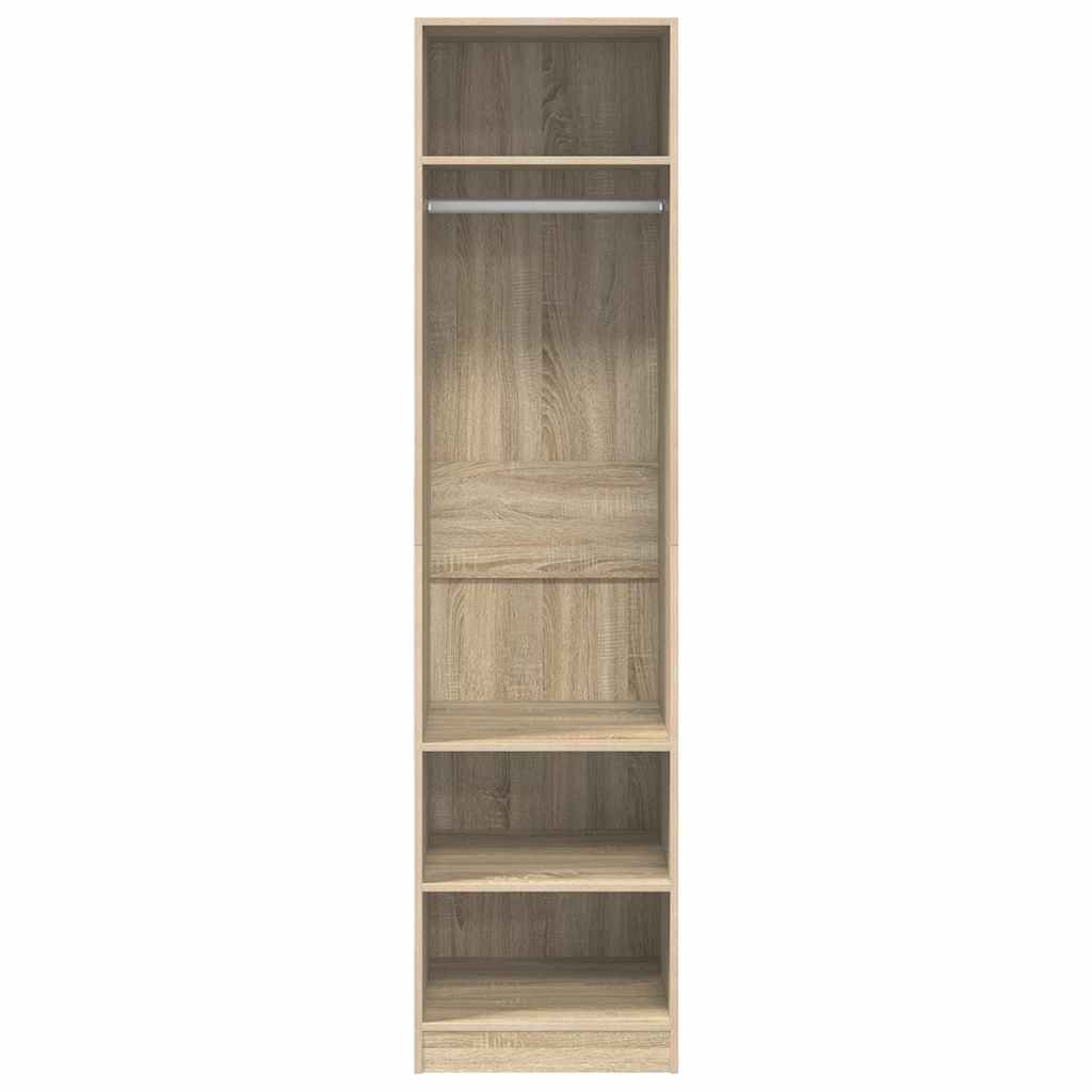 klædeskab 50x50x200 cm konstrueret træ sonoma-eg