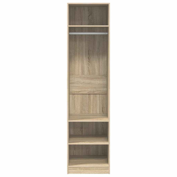 klædeskab 50x50x200 cm konstrueret træ sonoma-eg