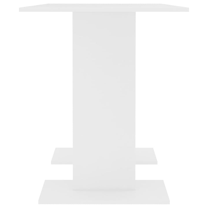 spisebord 110x60x75 cm konstrueret træ hvid