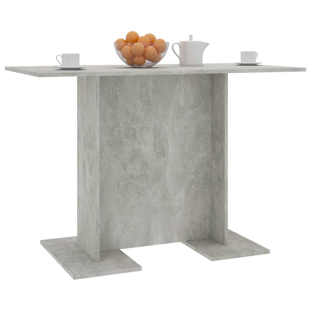 spisebord 110x60x75 cm konstrueret træ betongrå