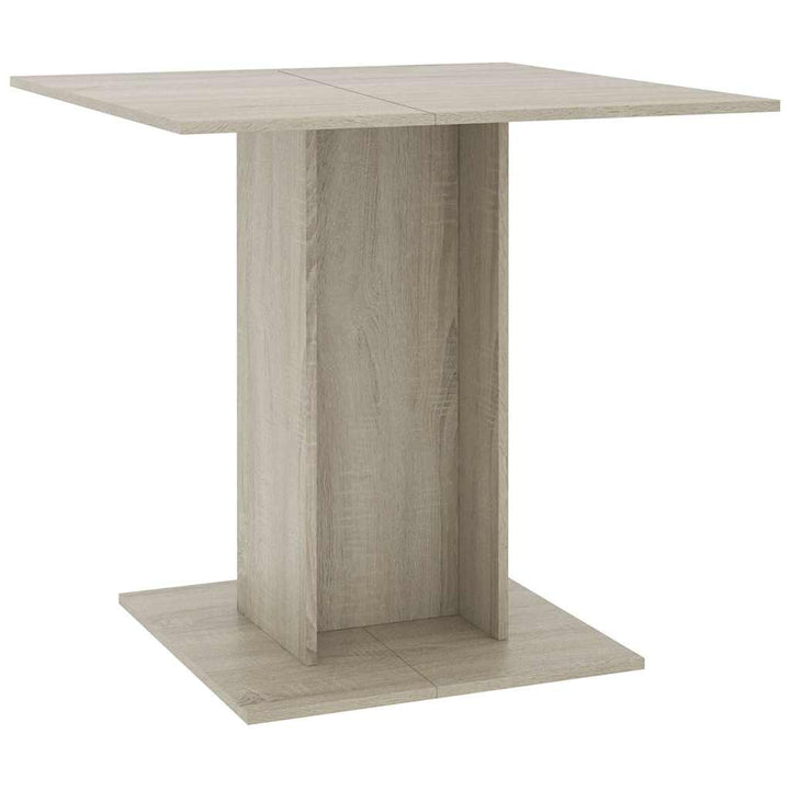 spisebord 80 x 80 x 75 cm spånplade sonoma-eg