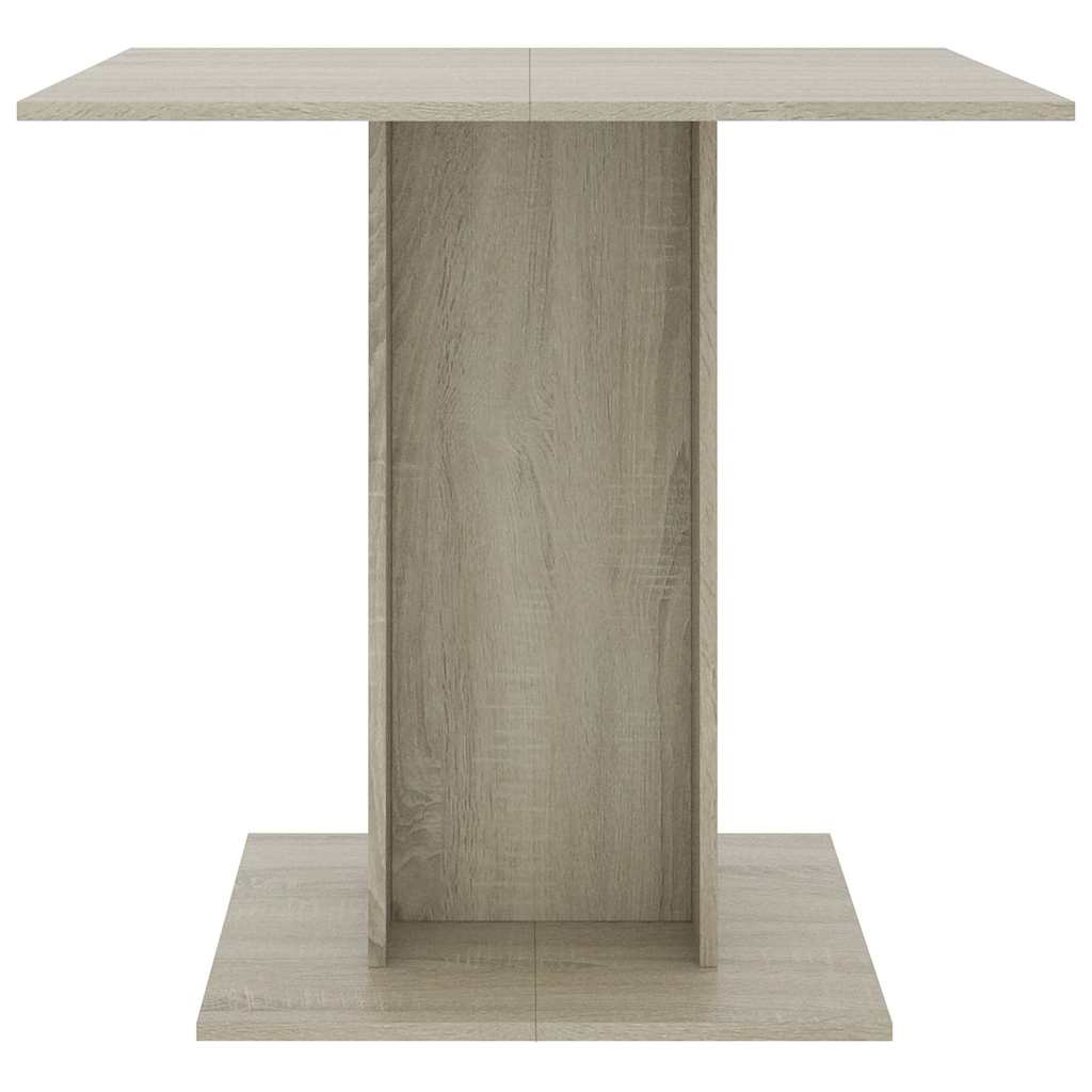 spisebord 80 x 80 x 75 cm spånplade sonoma-eg