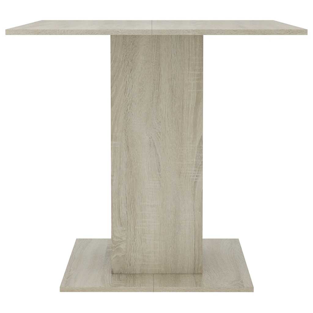 spisebord 80 x 80 x 75 cm spånplade sonoma-eg