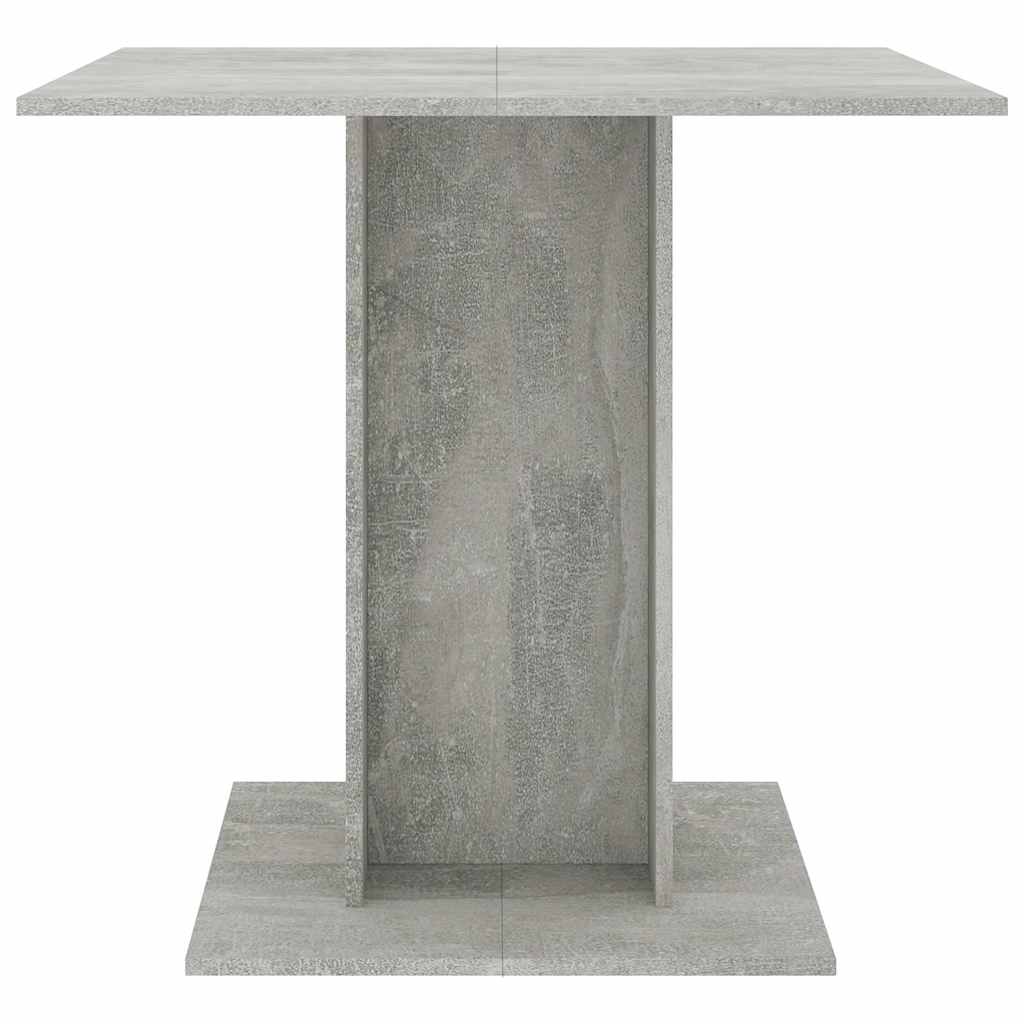 spisebord 80x80x75 cm konstrueret træ betongrå