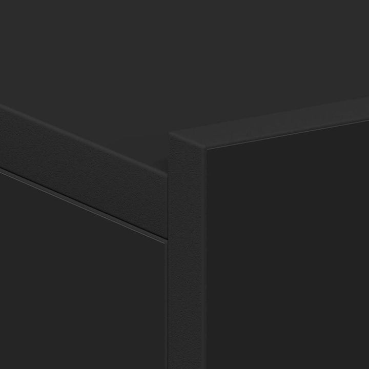 væghængt natbord 40x30x15 cm konstrueret træ sort