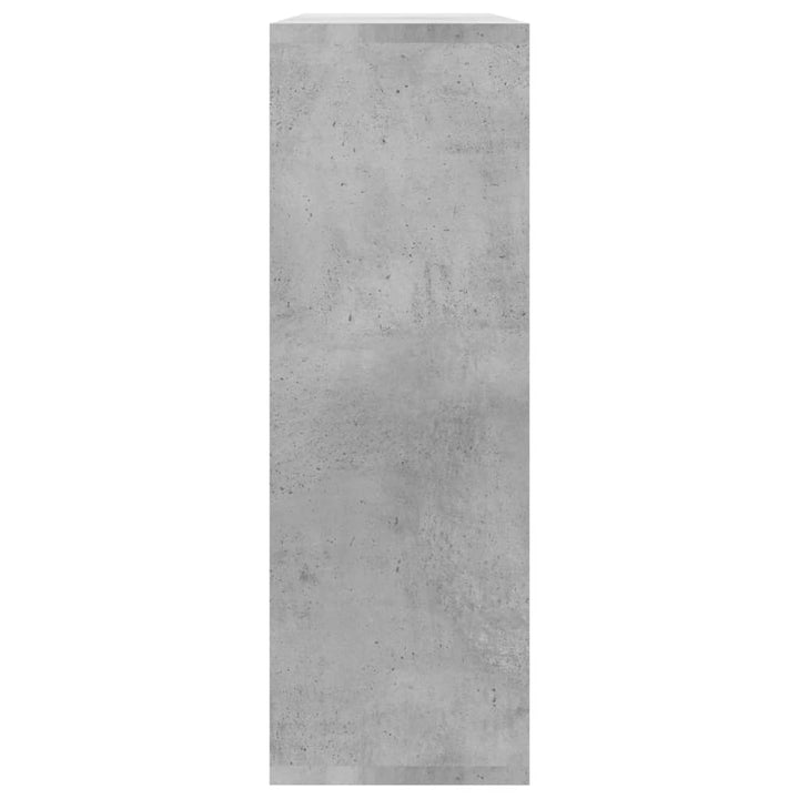 væghylder 104x20x58,5 cm konstrueret træ betongrå