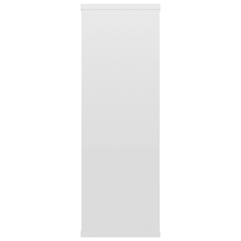væghylder 104x20x58,5 cm konstrueret træ hvid højglans