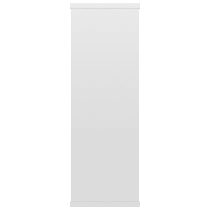væghylder 104x20x58,5 cm konstrueret træ hvid højglans