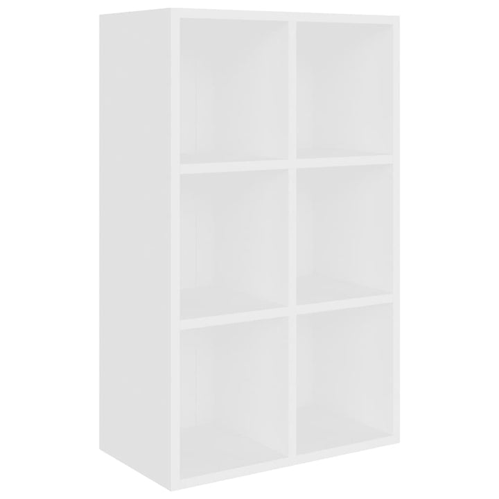 bogreol/skænk 66x30x98 cm konstrueret træ hvid