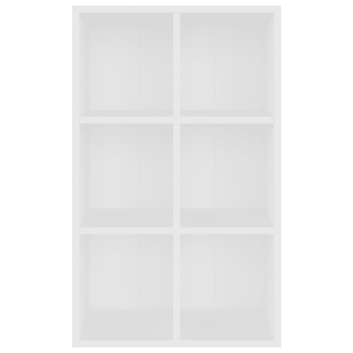 bogreol/skænk 66x30x98 cm konstrueret træ hvid