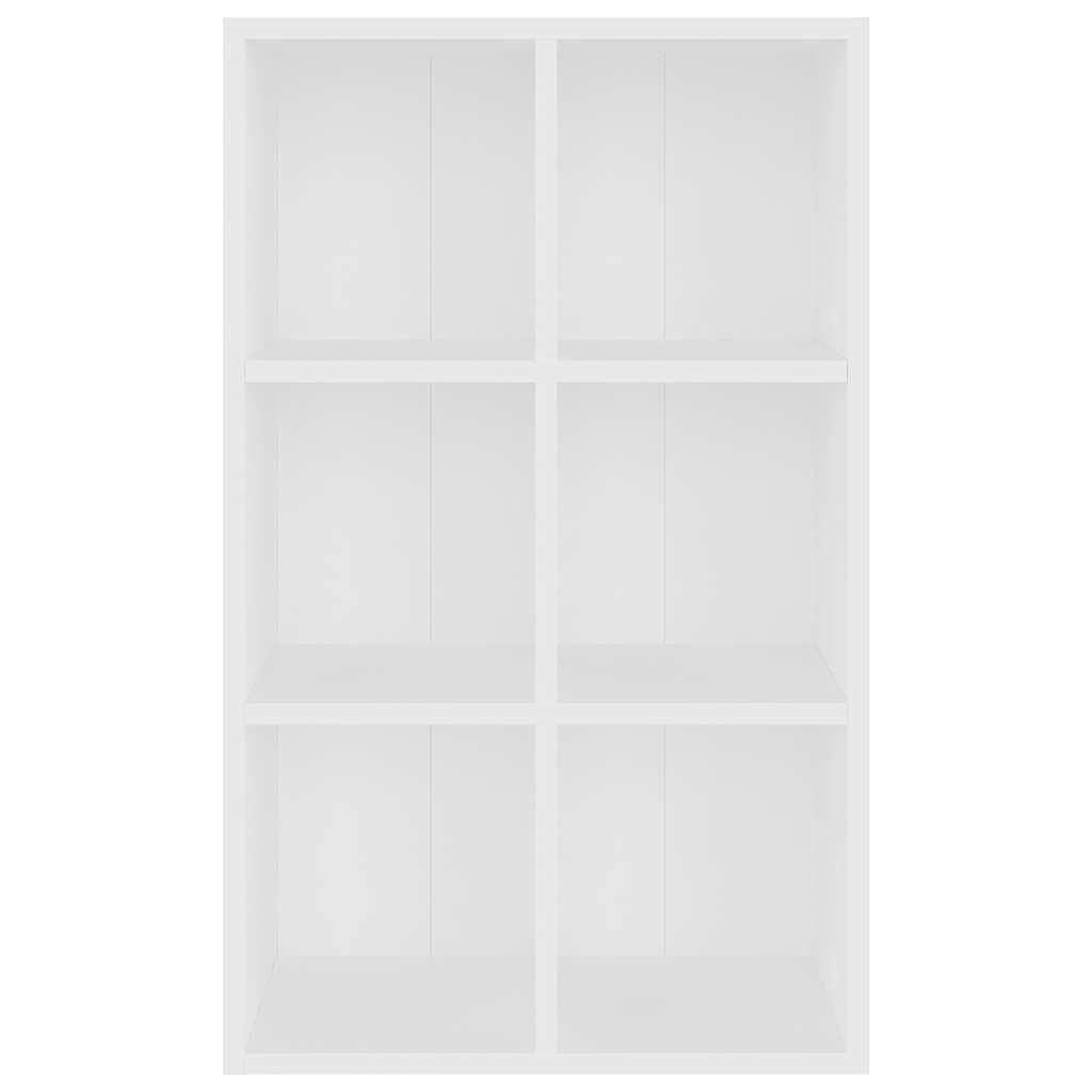 bogreol/skænk 66x30x98 cm konstrueret træ hvid