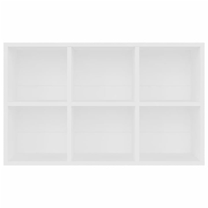 bogreol/skænk 66x30x98 cm konstrueret træ hvid
