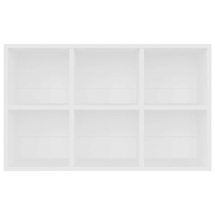 bogreol/skænk 66x30x98 cm konstrueret træ hvid