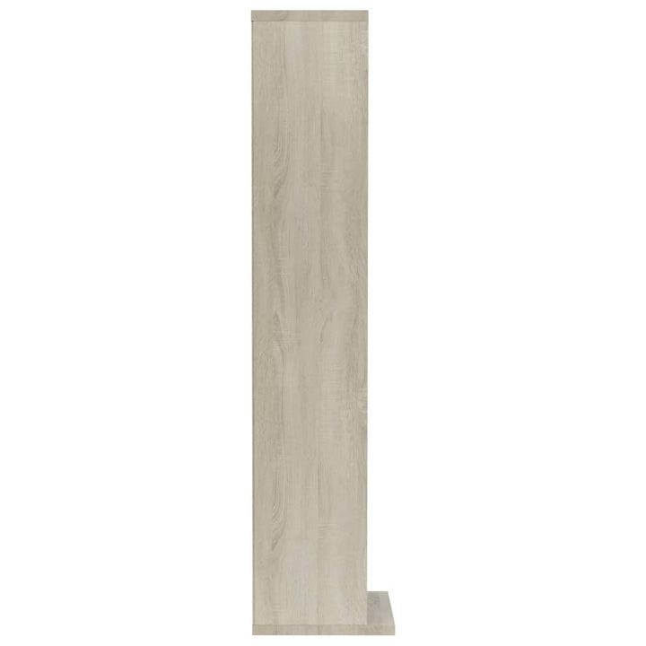 cd-reol 21x20x88 cm konstrueret træ sonoma-egetræsfarvet