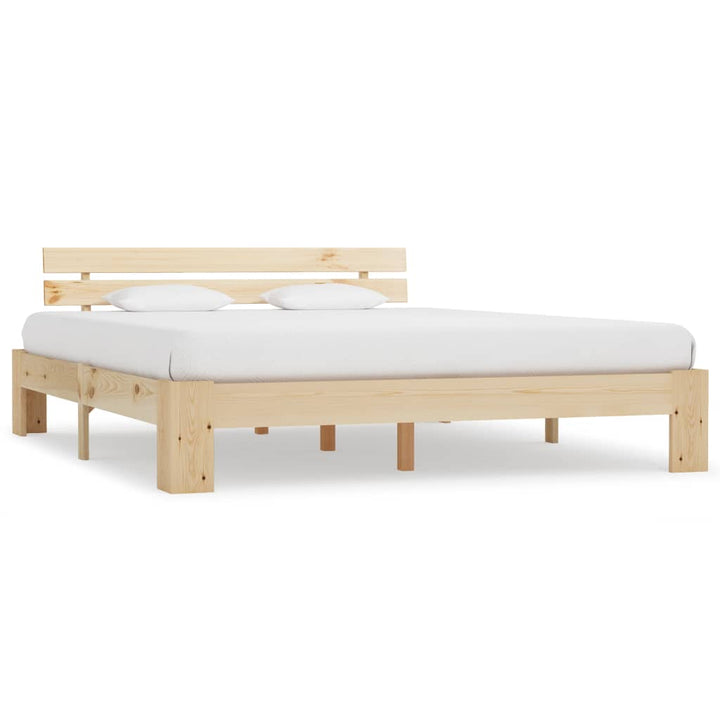 sengeramme uden madras 180x200 cm massivt fyrretræ