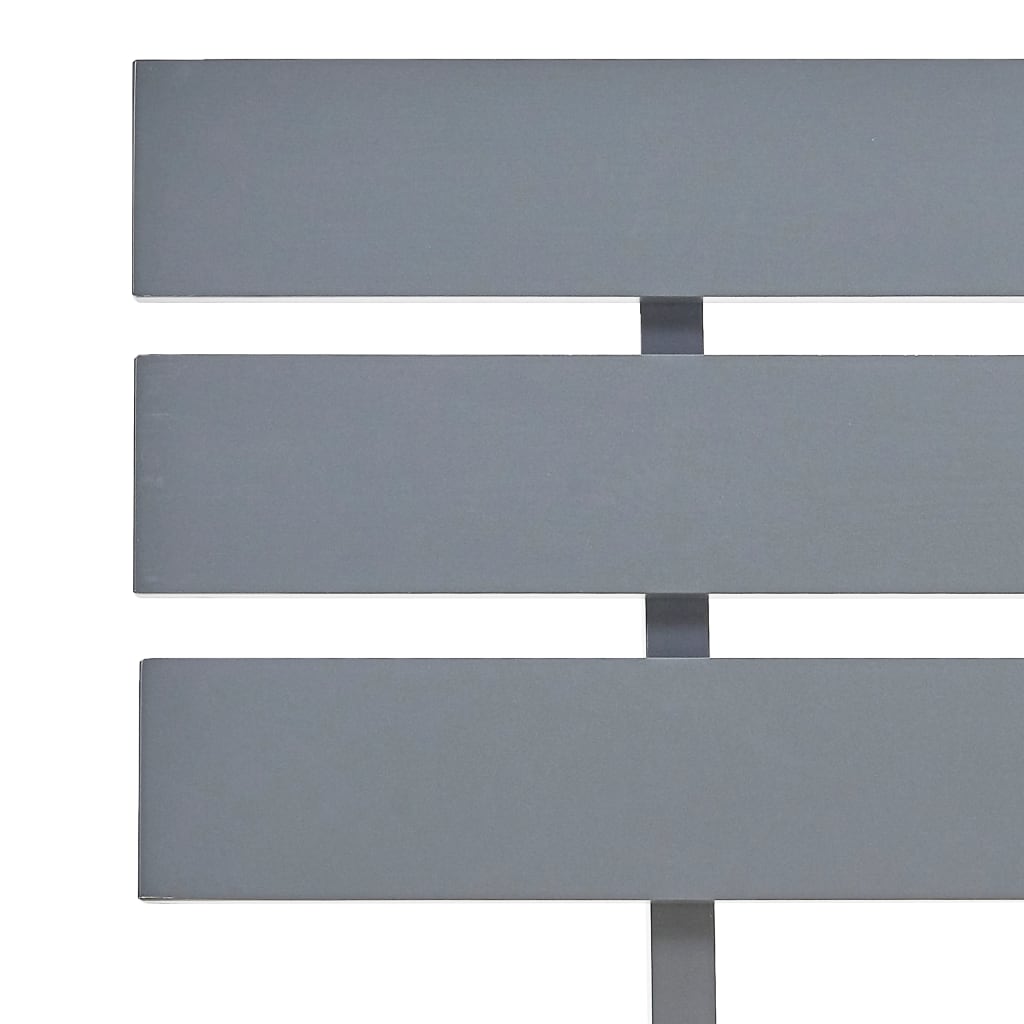 sengestel massivt fyrretræ 140 x 200 cm grå