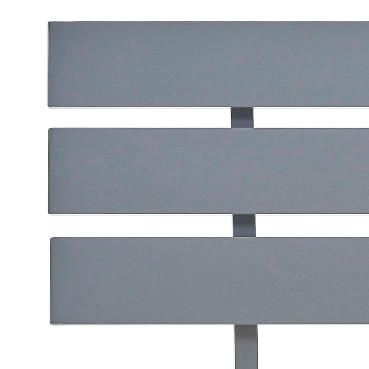 sengestel massivt fyrretræ 180 x 200 cm grå