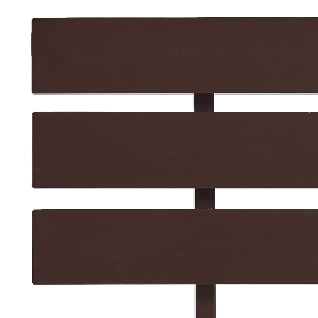 sengestel 100x200 cm massivt fyrretræ mørkebrun