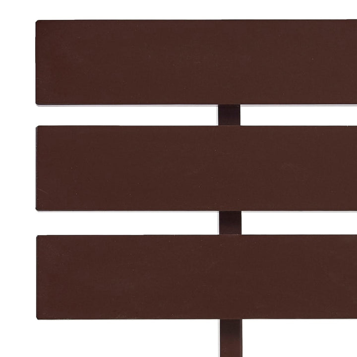 sengestel 140x200 cm massivt fyrretræ mørkebrun