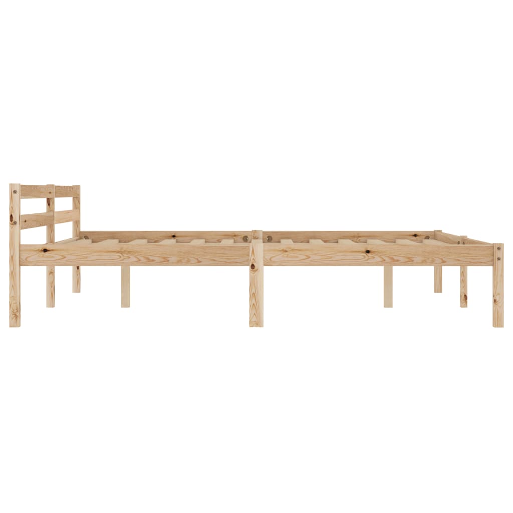 sengestel massivt fyrretræ 160 x 200 cm